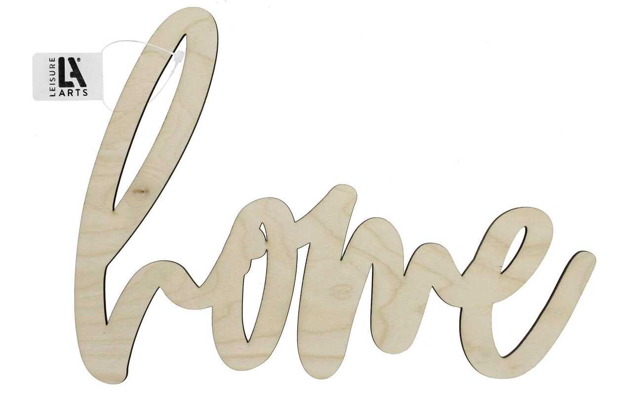 Leisure Arts Unfinished Wood Words - 12.25" X 9" - Blessed, Wood Cutout Word Cutouts For Crafts Wooden Words For Crafts Wooden Cut Out Letters Laser Cut Large Size